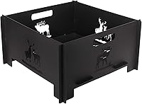 INNOSTAGE Portable Collapsible Fire Pit 15.8" Foldable Wood Burning for Camping BBQ Backyard Patio Bonfire