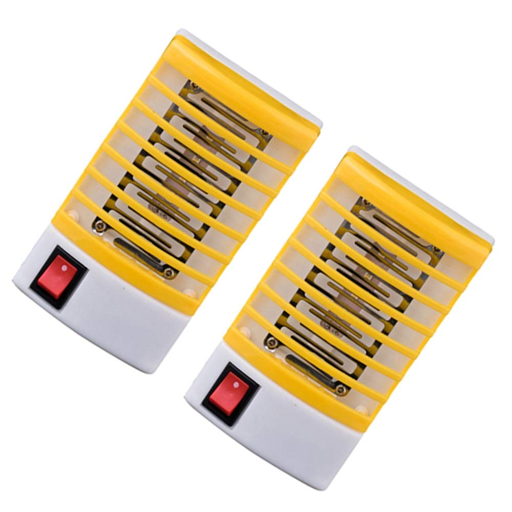 Mosquito Killer 2 Piezas Lámparas para Matar Mosquitos Enchufe LED Mosquito eléctrico Mosca Insecto Trampa para Insectos Lámpara Nocturna para Matar Luces Iluminación Color Aleatorio