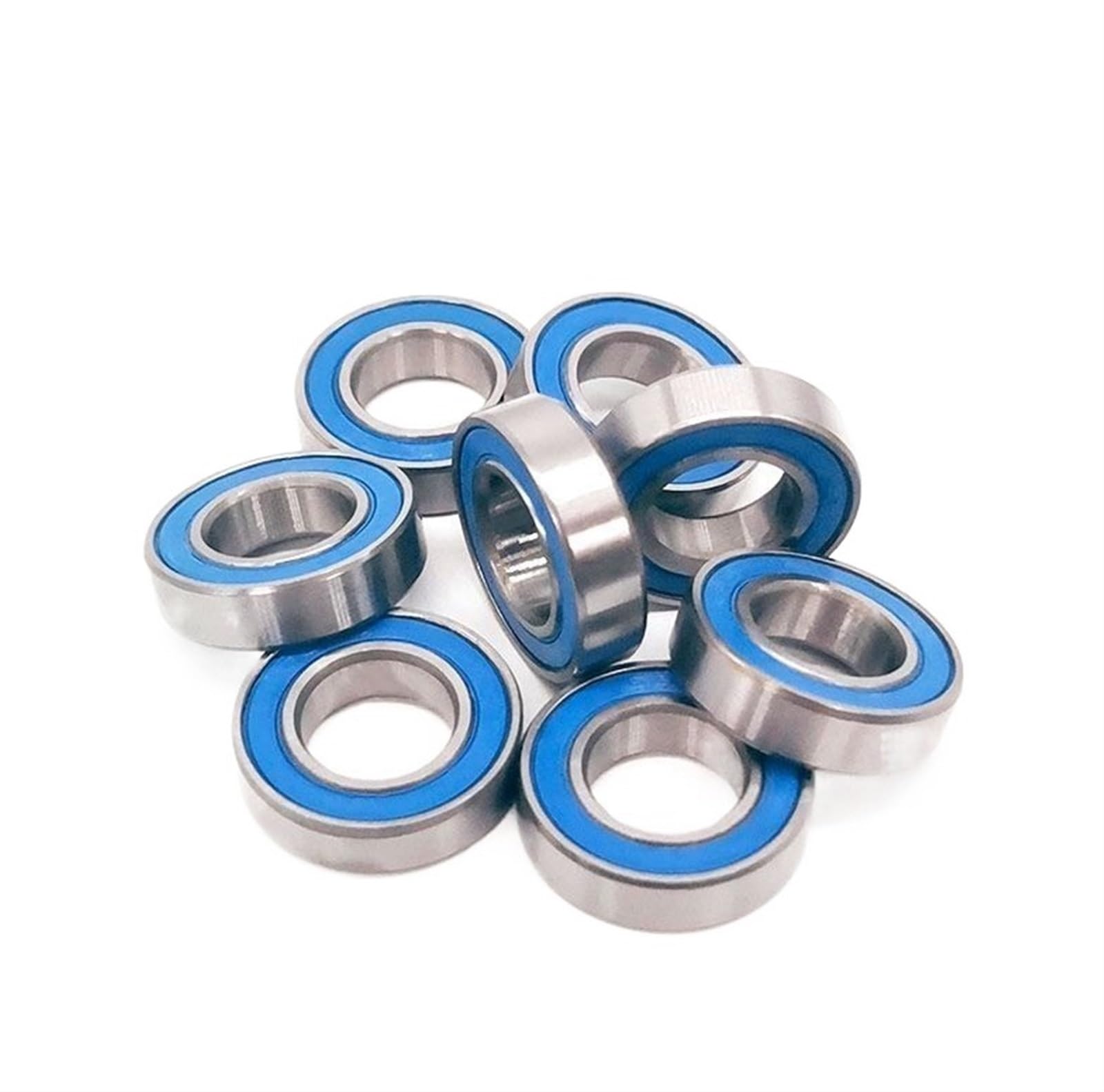 HYUJNAFZR Bimetal Seal Shield Micro deep Groove Bearing 10pcs 6800RS 10X19X5mm ABEC-3 Ball Bearings Blue Sealed
