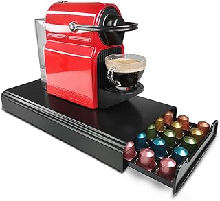 RECAPS Tiroir de rangement pour dosettes de café Compatible avec les dosettes de café Nespresso Organisateur de cuisine en fonte