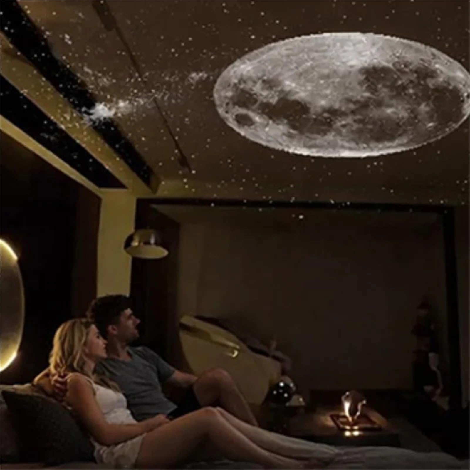 Mini proiettore Galaxy Star - Luce notturna 2 in 1 e lampada d'atmosfera for camera da letto, auto e decorazioni domestiche(10 Slides)