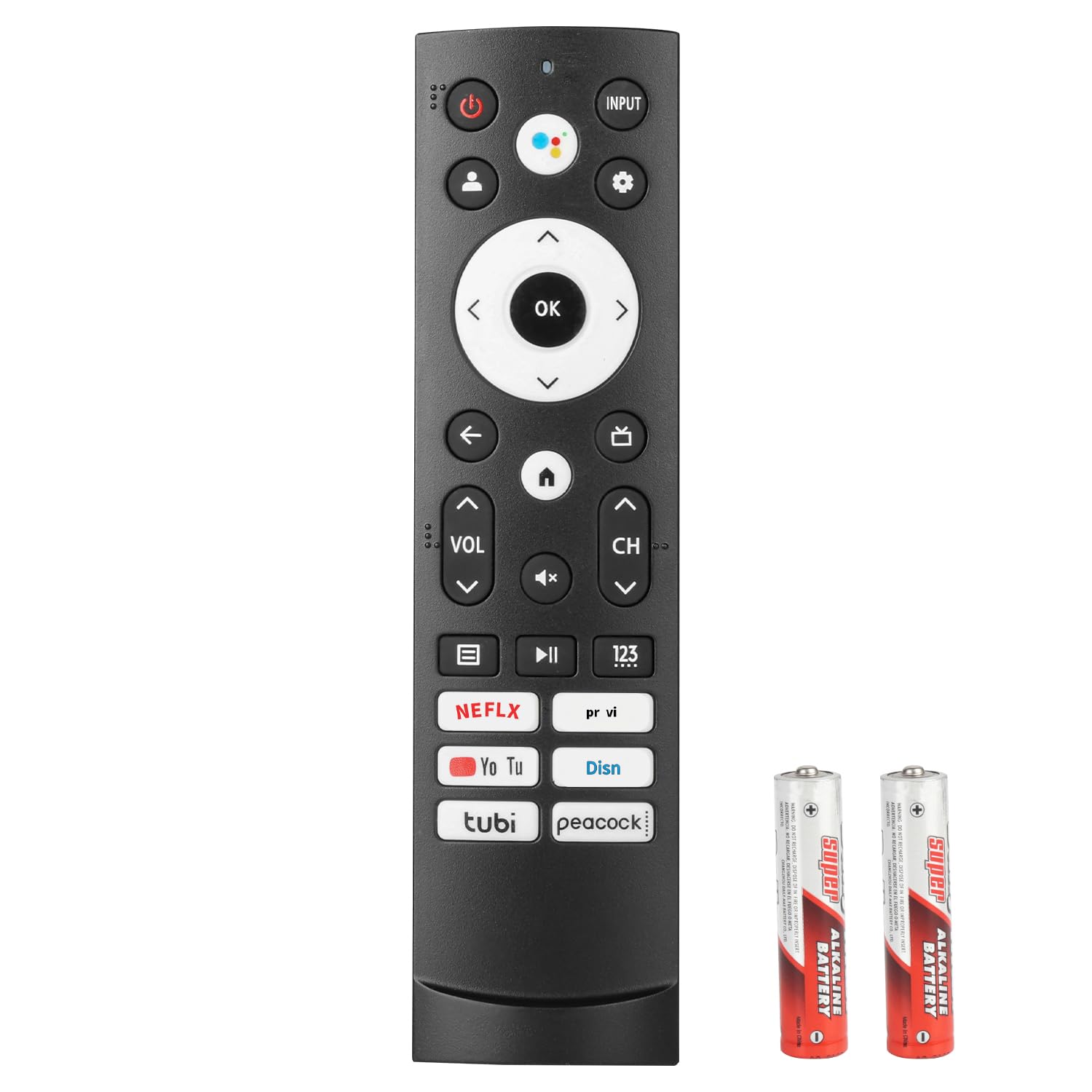 Telecomondo IR Ricambio Per Hisense TV Serie A7 E U7 (43A7HAU, 55U7G, Ecc.) – Nessuna Programmazione