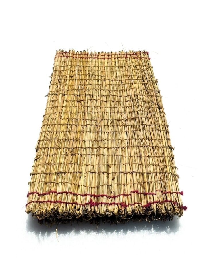 Achleshwar 100% Natural Grass Kusha Aasan Mat/Grass Puja Mat (Size 2 x1 Feet)-image-37