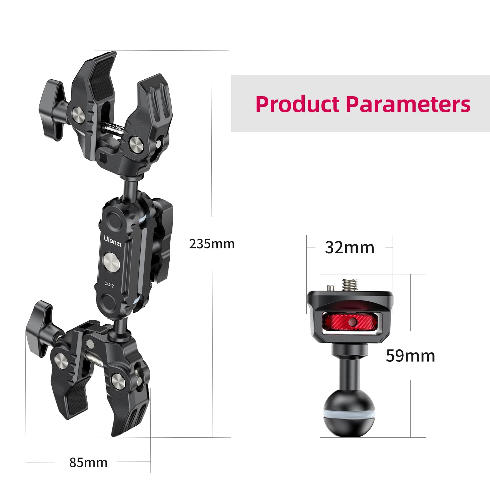 アクセサリー SUPER ECHO Z MEC-33000 Amazon.com : ULANZI Super Clamp Double Camera Clamp with 1/4