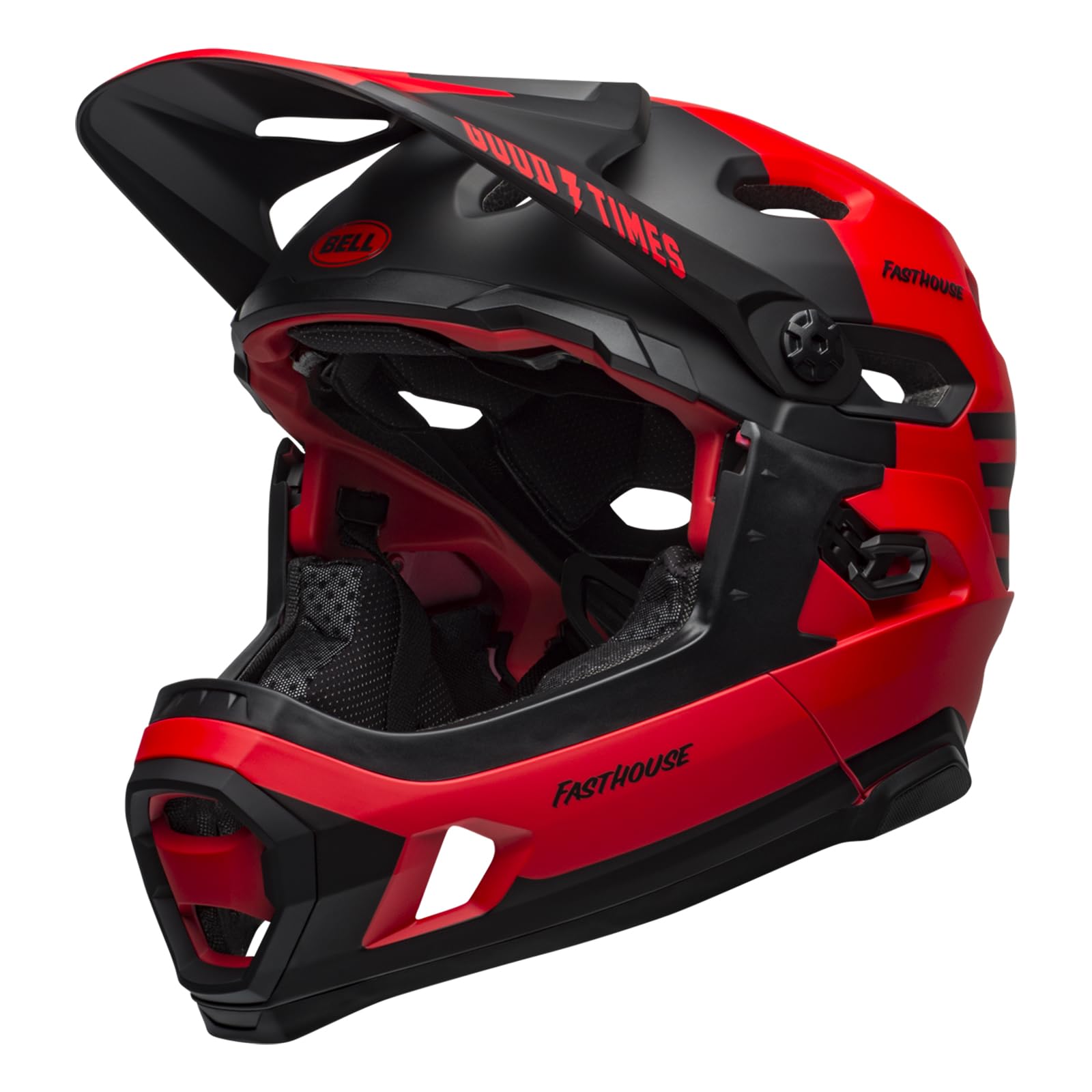 Bell Bike SUPER DH Spherical Helme Mat/Gls Red/Black Fasthouse L