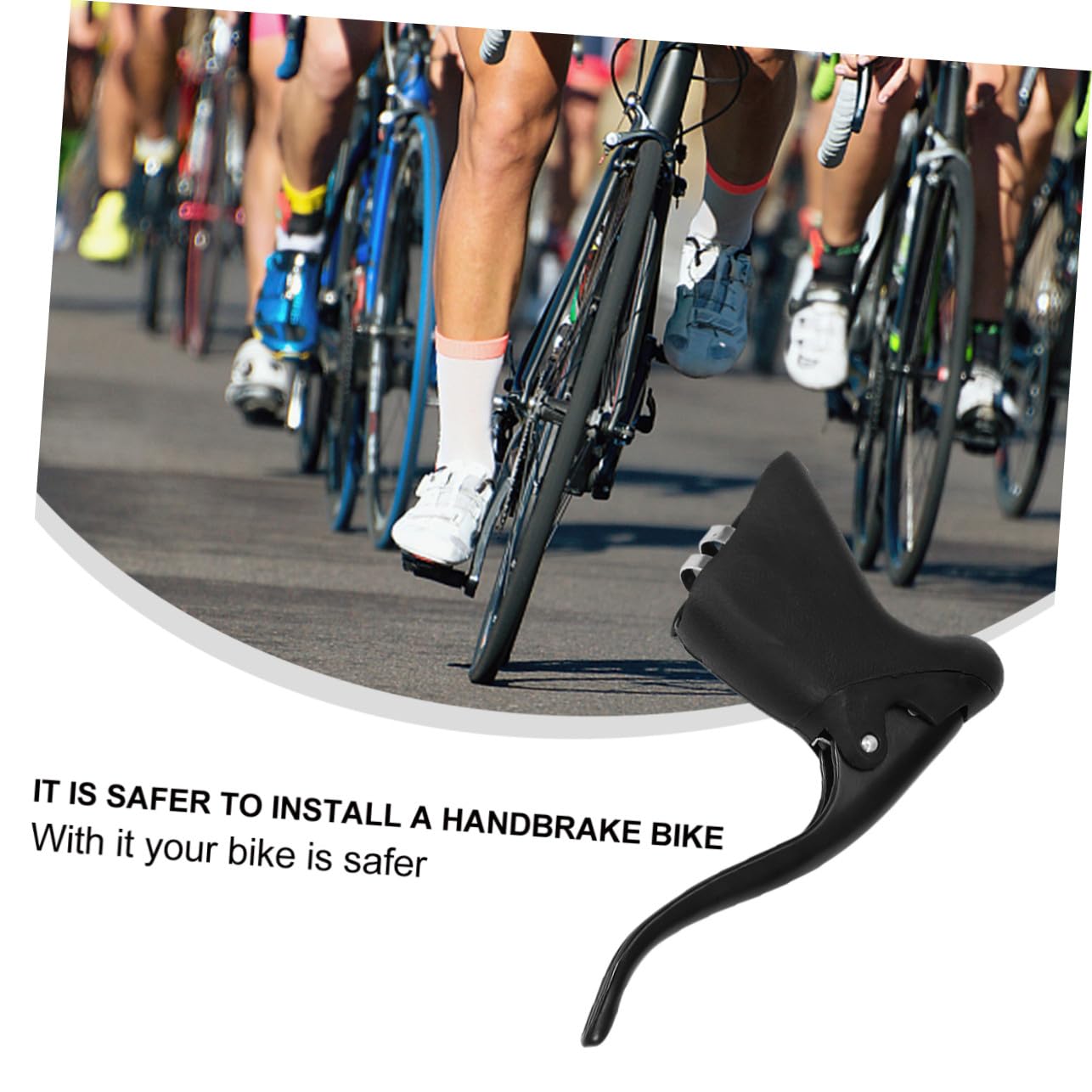 Toyvian Leve Freno Bici da Corsa in Lega di Alluminio Nere, Alta Durezza, per Freni Anteriore e Posteriore, Accessori per Bicicletta