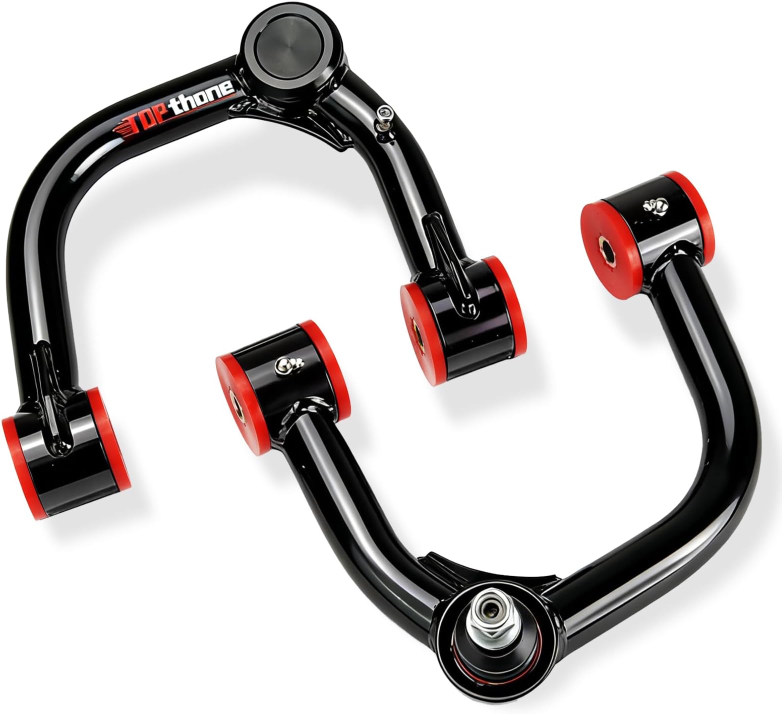 2-4" Front Upper Control Arms for 2005-2023 Toyota Tacoma, Hilux, Fortuner - Heavy Duty Tubular Design, Greasable Ball Joints