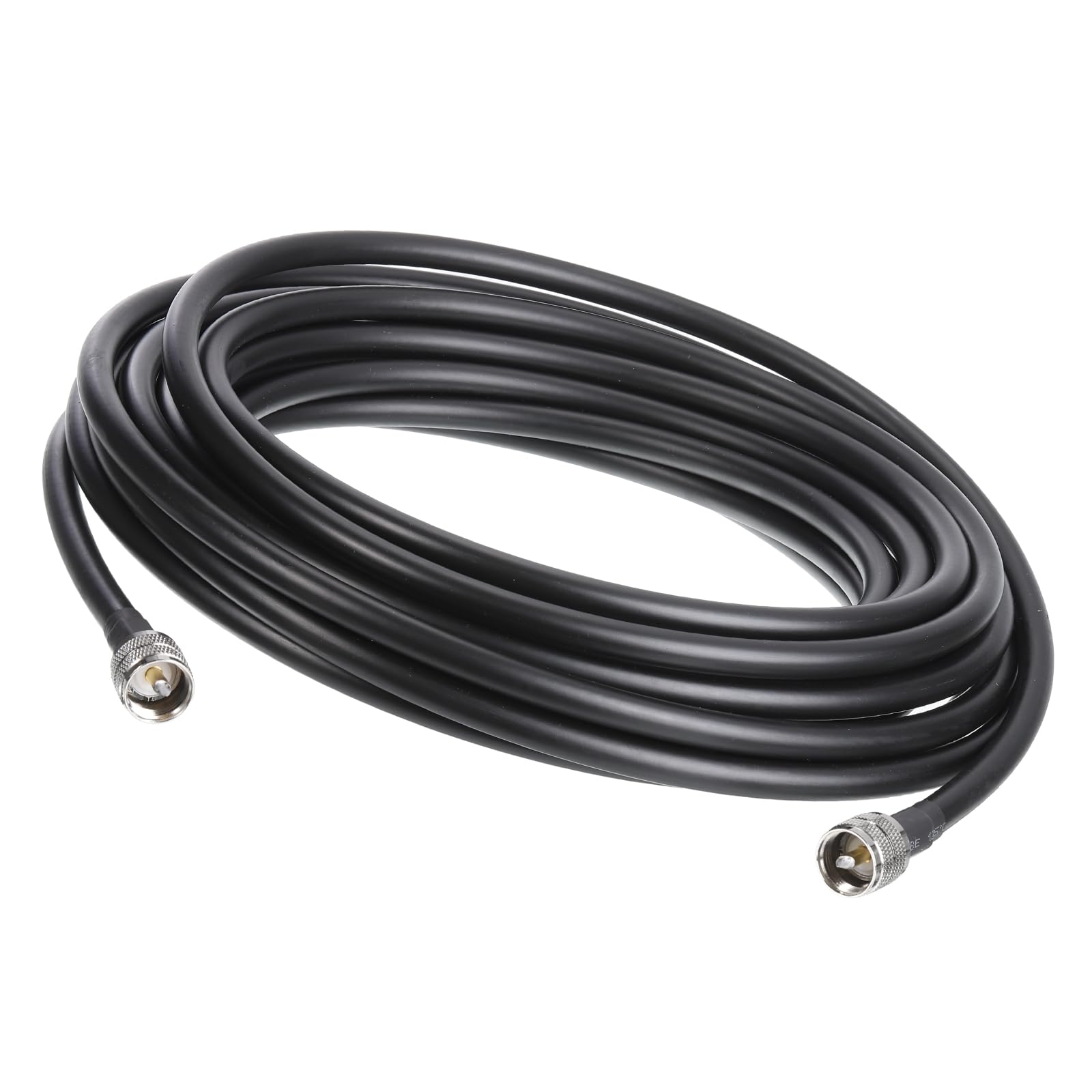 sourcing map Koaxialkabel 400 Typ UHF Stecker an UHF Stecker Verlustarm Koaxialkabel 32.8FT Schwarz 1Stk