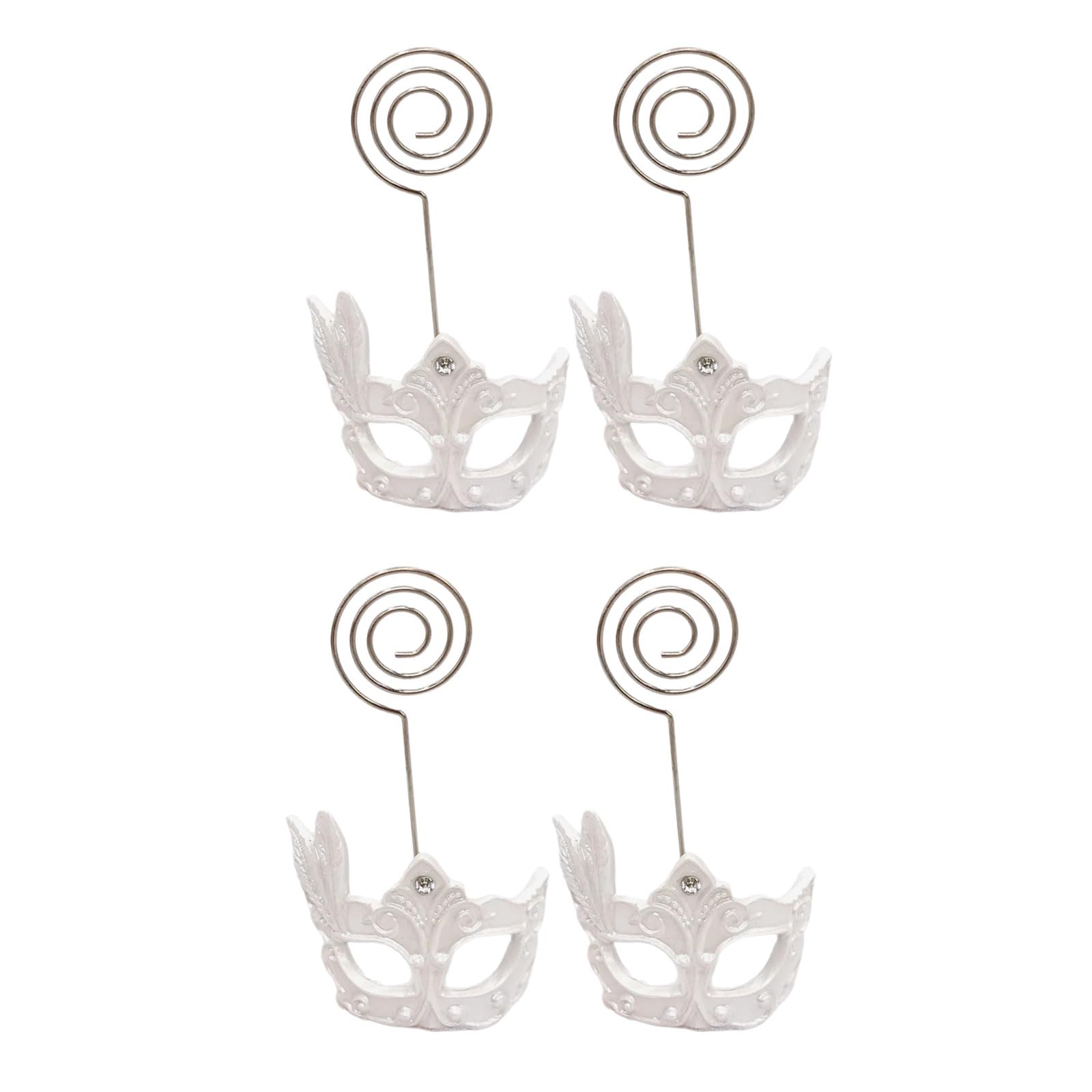 PANGBOER Unique Decorative Masquerades Card Stand Clip for Themed Event Birthday Party and Special Event Holders