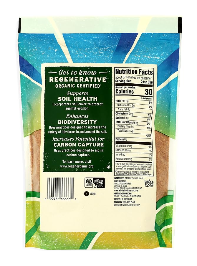 Image of WHOLE FOODS MARKET Organic Coconut Sugar, 16 OZ