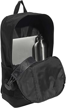 adidas Unisex Linear Backpack, black/black/white, One Size