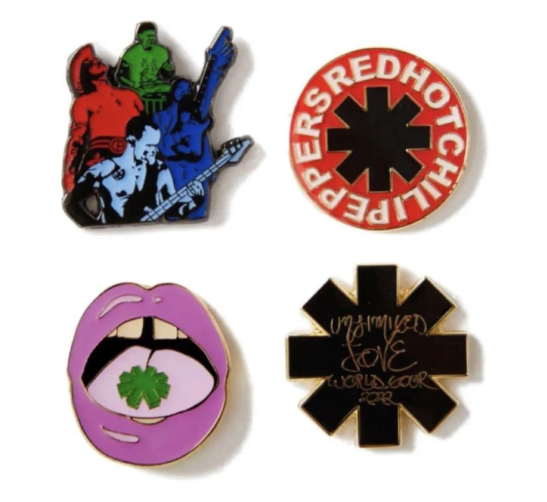 Amazon.co.jp: Red Hot Chili Peppers Pin Badge Set Pins Lecchiri 