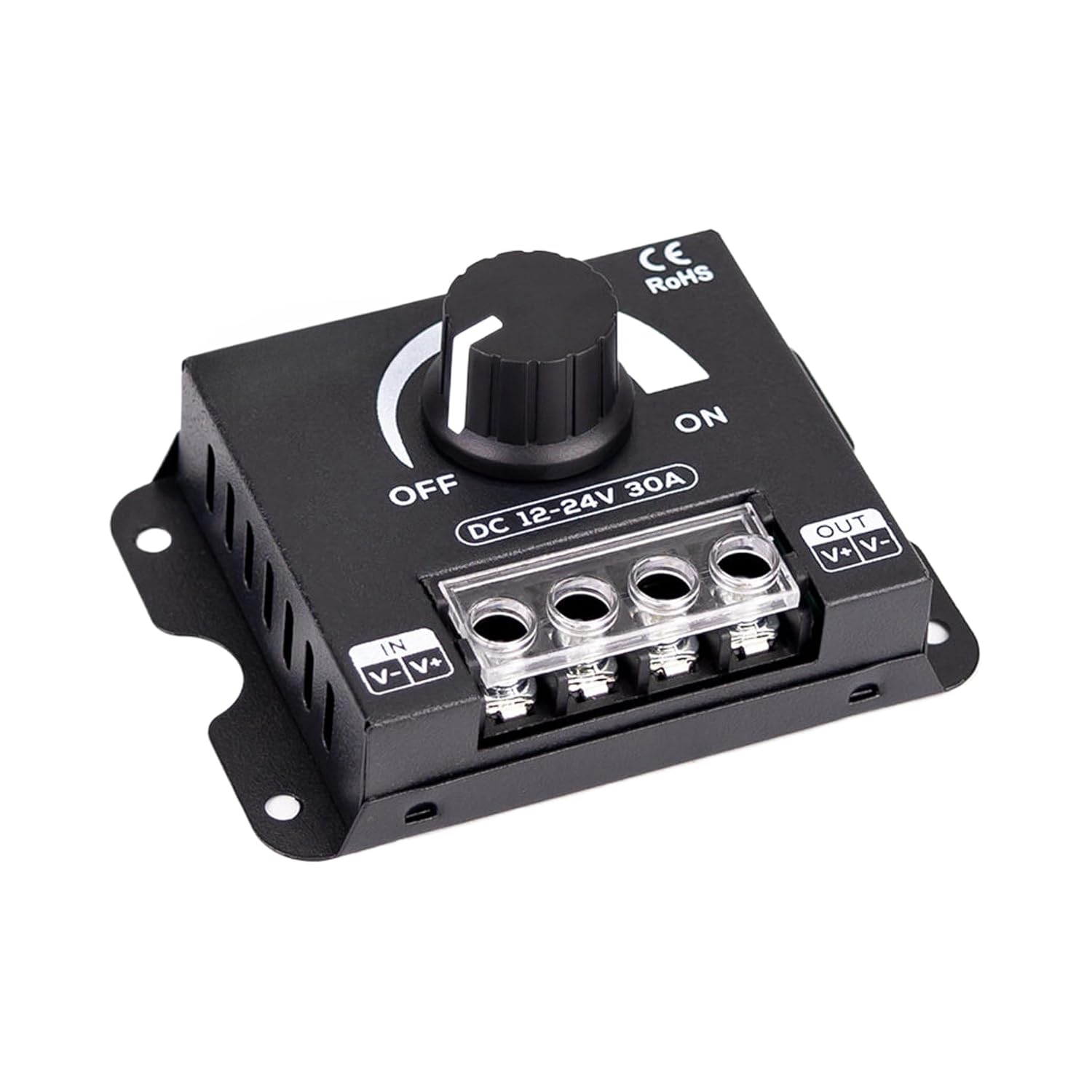 Dimmer Monochrome lamp with Light bar DC 12V-24V 30A DC knob stepless Switch