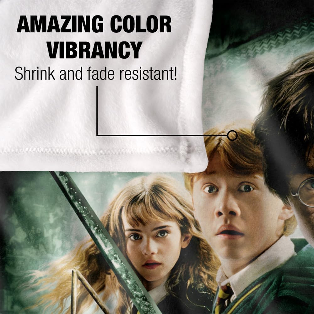 Harry Potter Blanket, 60"x80" Chamber of Secrets Poster Silky Touch Super Soft Throw Blanket
