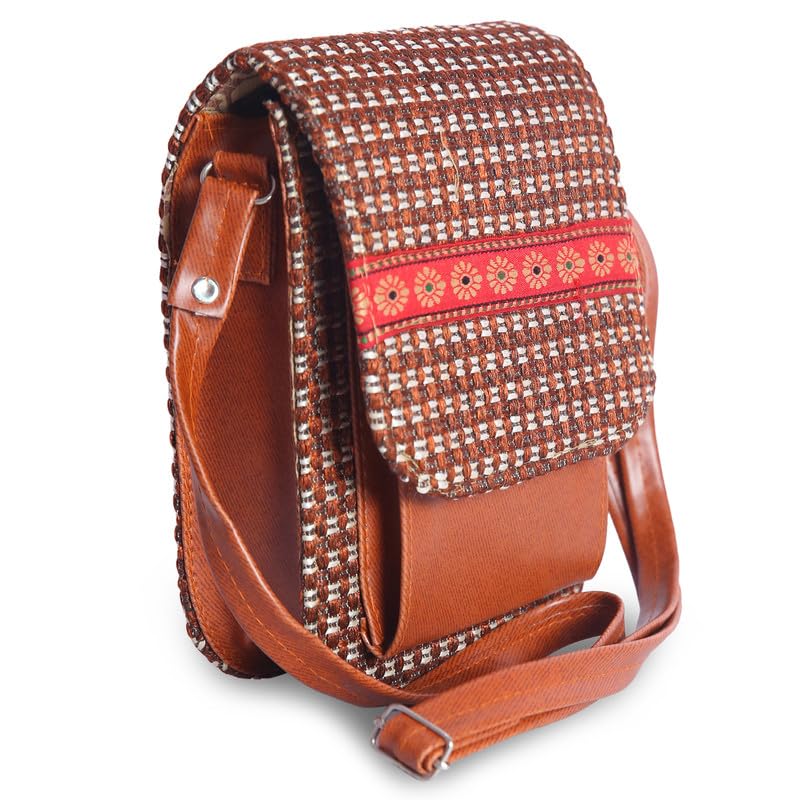 Dcozi Stylish and Fashionable Jute Brown Slim Bag For Women & Girls - SLMB01_Brwn (B0CHF2QZBZ) Amazon Price History, Amazon Price Tracker