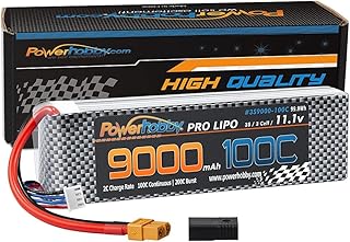 Powerhobby 3S 11.1V 9000mah 100C Graphene Lipo Battery w XT60 + Adapter