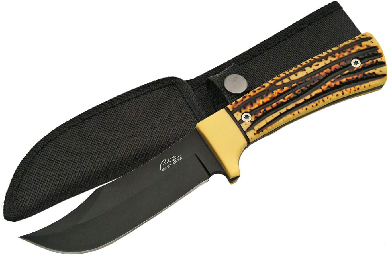 SZCO Supplies 211377IB Faux Stag Hunting Knife Amazon.ca Sports