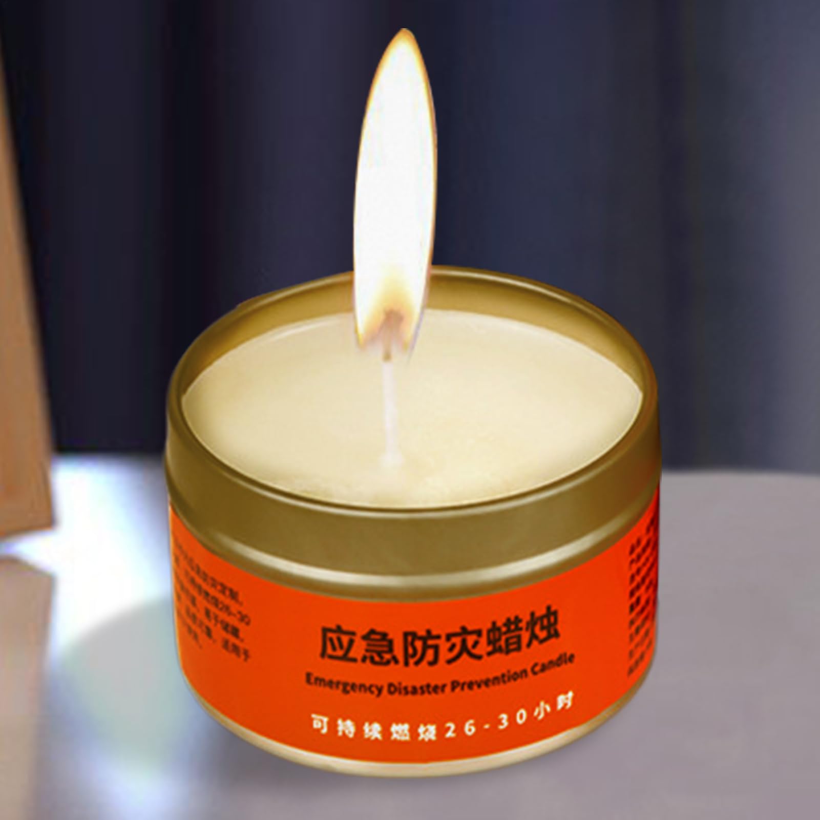 Bougies De Survie, 5 Pièces Bougie De Survie Longue Durée, 30 Heures, Équipement Multifonction Pour Camping Préparation Tempête Éclairage Abri