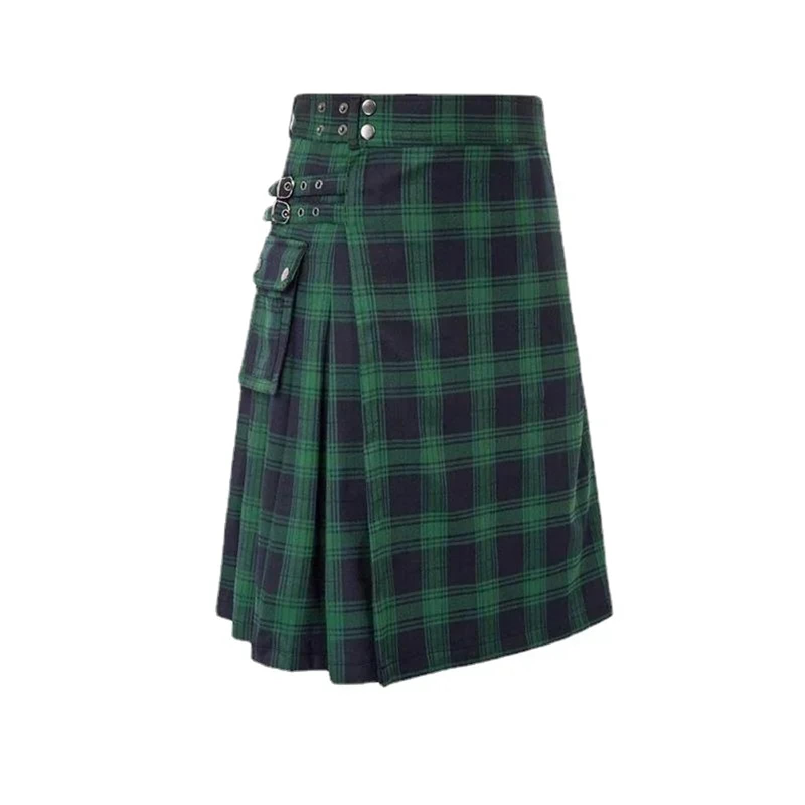 AMEEDA Lightweight Kilt Kilt For Men Traditional Highland Tartan Utility Scottish Mens(Color 2,XXXL)