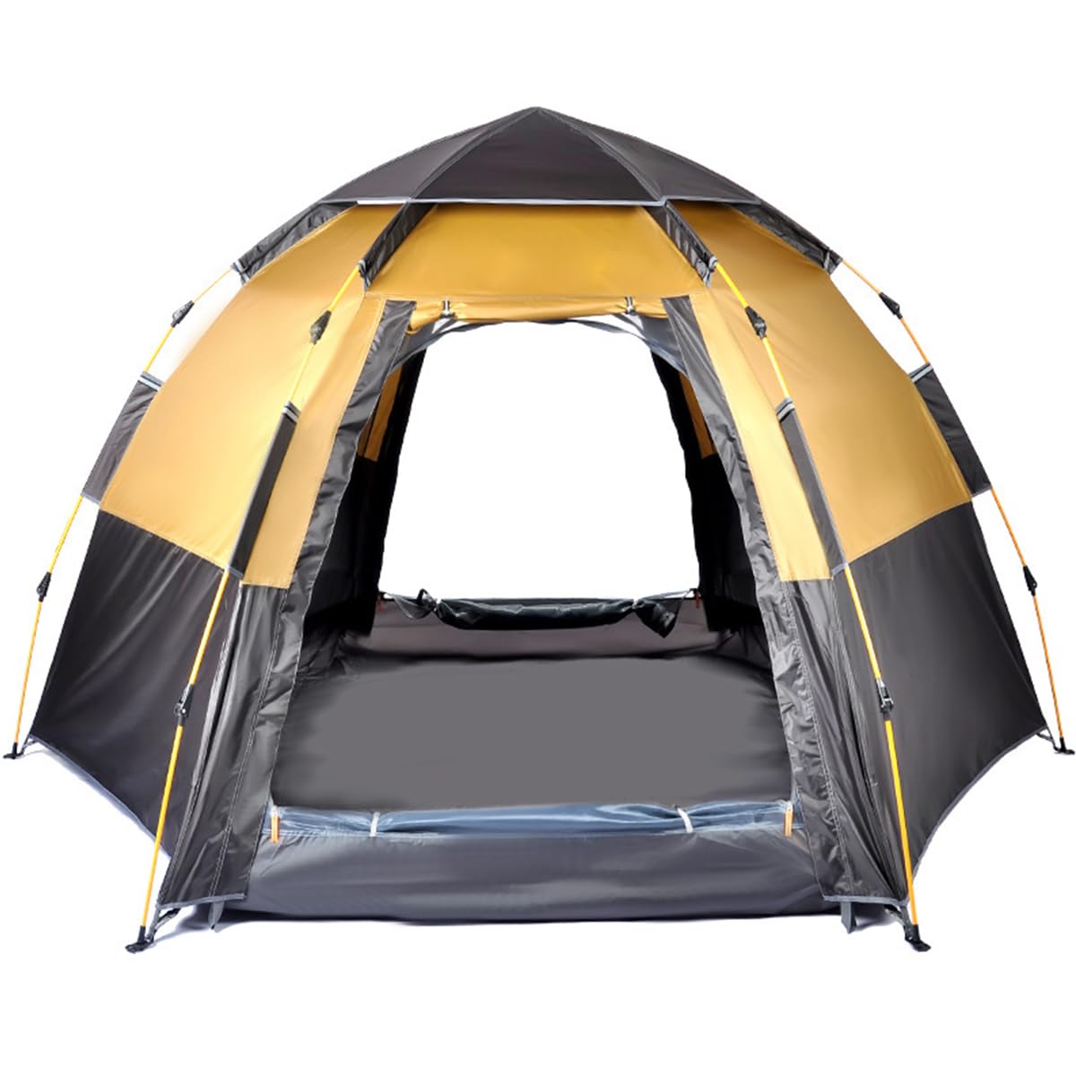 Amazon.co.jp: ワンタッチキャンプテント 二重層 ヘキサゴンドーム