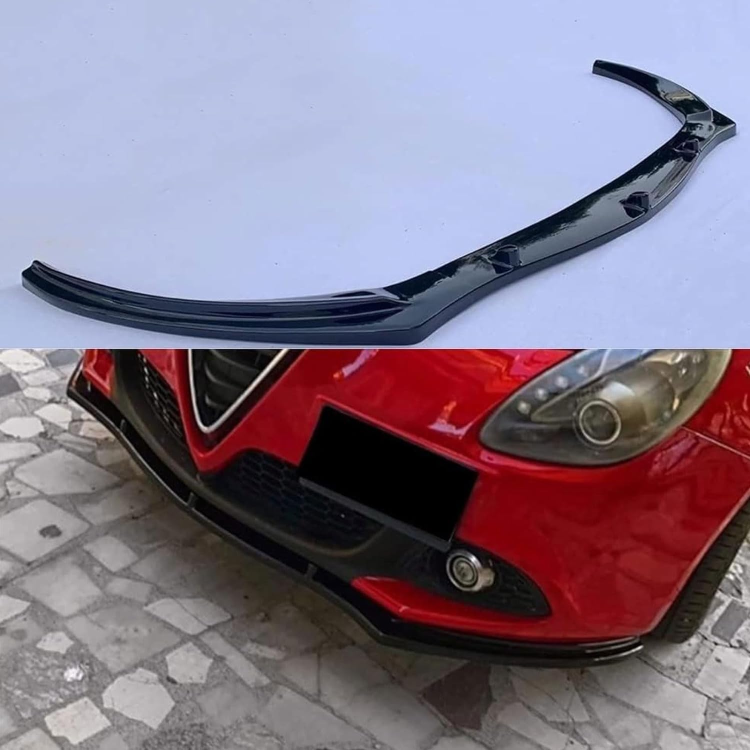 Auto Spoiler Frontali per Alfa Romeo Giulietta, Diffusore Labbro Paraurti Anteriore Deflettore Labbra Accessorio Modificato