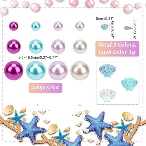 Miniatura 4 de PH PandaHall 200 perlas flotantes para relleno de jarrón, sin agujero, cuentas de plástico, cuentas de lentejuelas Paillette, cuentas de vela de