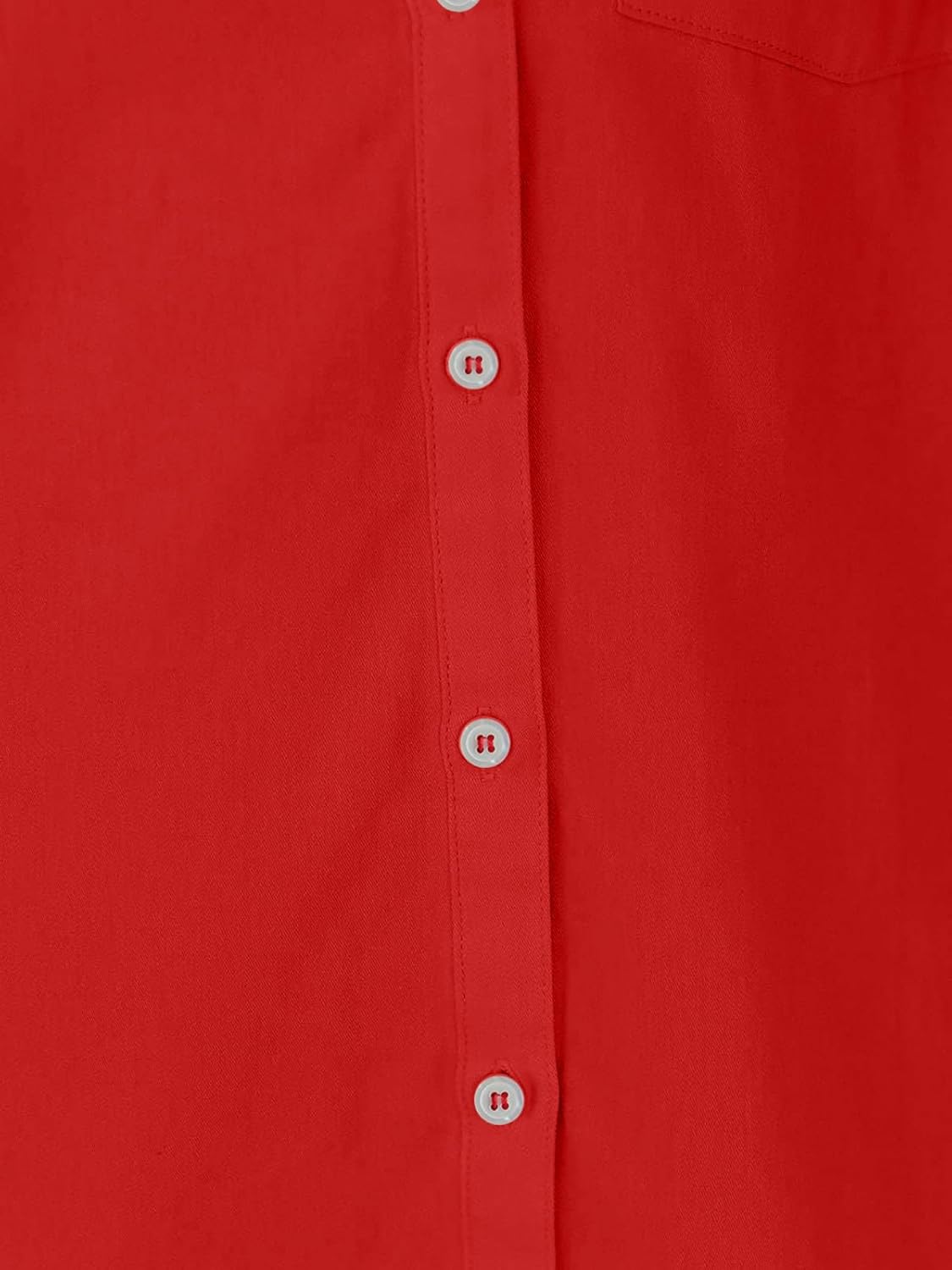 Paintcolors Women's Button Up Tunics Cotton Button Down Shirt Dresses with Pockets Solid Color High Low Blouse Tops - Image 6