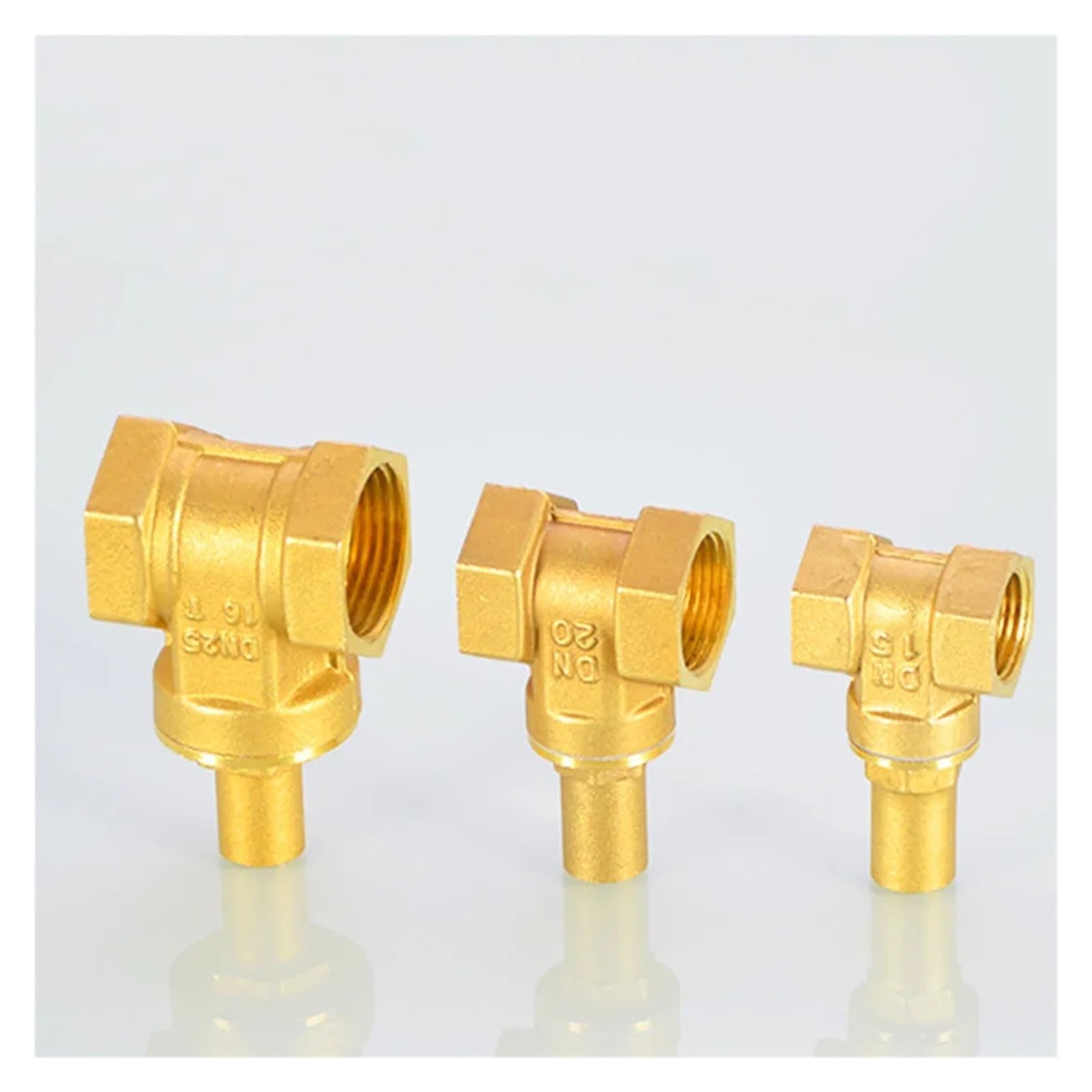 Miedziany zawór gilotynowy 1/2" 3/4" 1" DN15 DN20 DN25 do przełącznika wodomierza, adapter antykradzieżowy zawór nawadniający (bez klucza, G1 1)