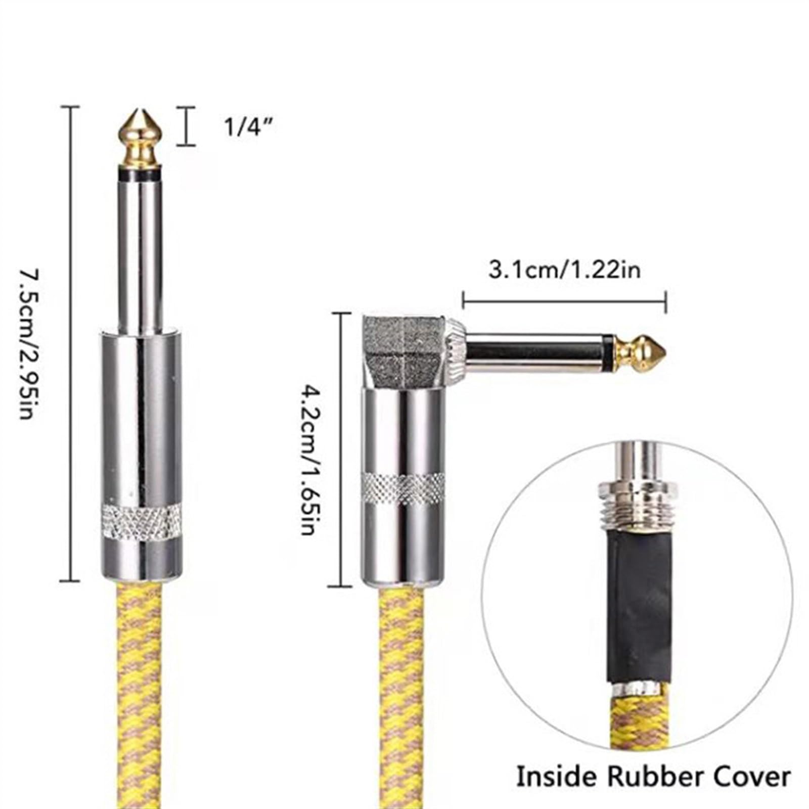 kabel audio do gitary Kabel Do Gitary Elektrycznej Kabel Audio Z Redukcją Szumów Do Gitary Akustycznej (Color : 3m)