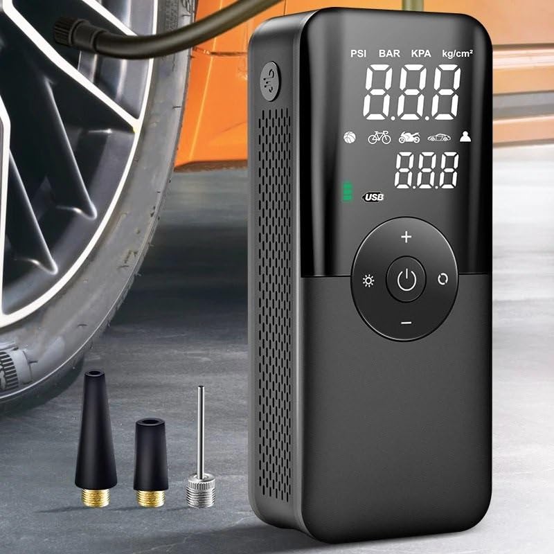 Compresor de aire de 150PSI e inflador de neumáticos portátil para coche y motocicletas 2