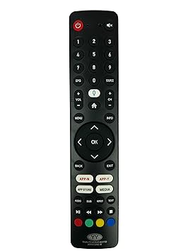 CST Universal Remote Control for INTEX Smart TV, FOXSKY & Cellecor Smart LED 4K TVs – No Voice Feature – Black (Match Image Before Purchase)