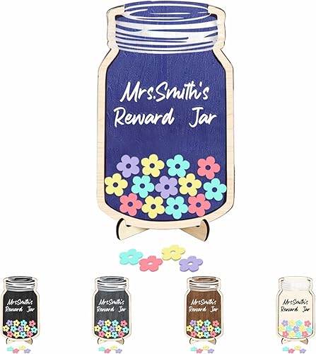 Tarro de recompensa de estrellas personalizado para niños, tarro de incentivo para responsabilidad en el aula, tablero de recompensa, tablero de
