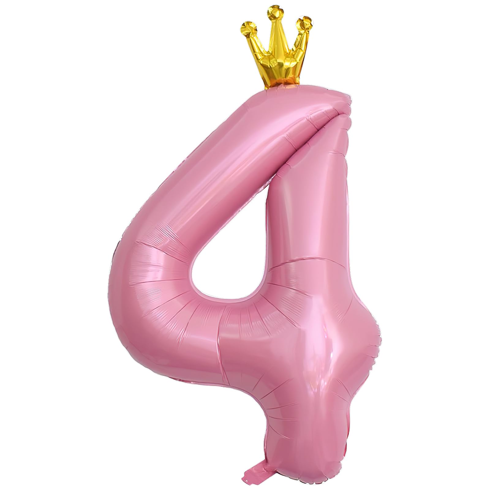 ASTARON Luftballon 4 Rosa Zahl 4 Ballon 40 Zoll Zahlenballon für Geburtstag Party Dekorationen, 4. Geburtstag Ballons mit Krone für Mädchen Geburtstag Party Dekoration Jahrestag Dekorationen