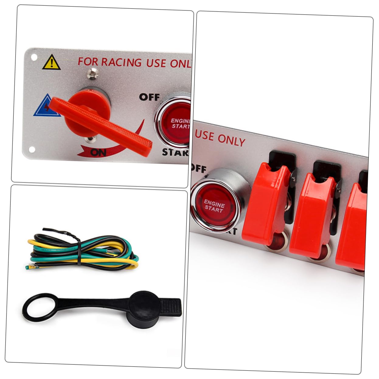 Interrupteur D’allumage Voiture de Course 1 Set 12v 20a, Alliage