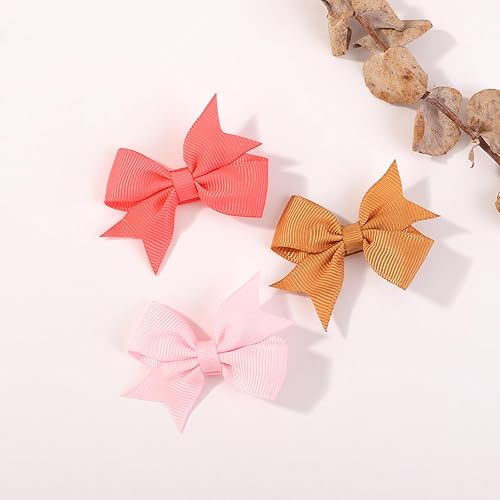 Miniatura 6 de 50 lazos para el pelo de bebé de 2 pulgadas para niñas, cinta de grogrén totalmente forrada, accesorios para bebés, niñas, recién nacidos en pares