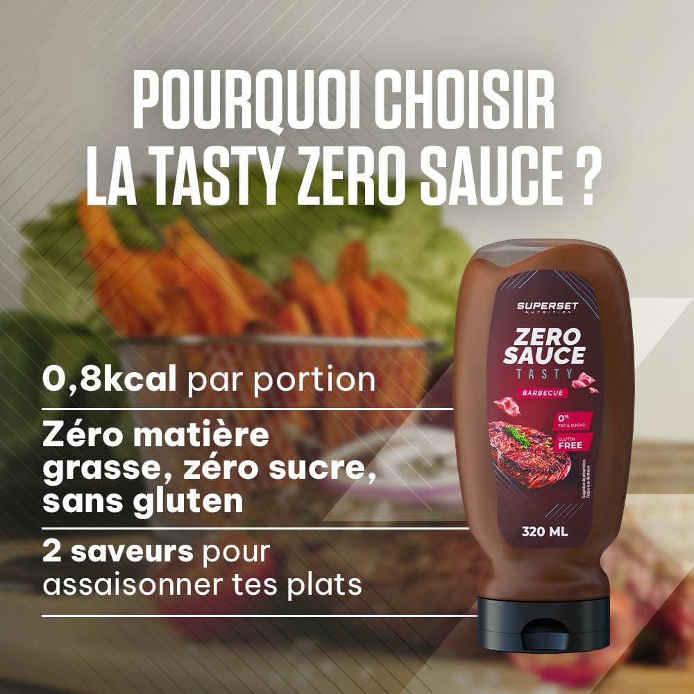 Superset Nutrition | Tasty Zero Sauce (6x320ml) | Sauces zéro | Sauces zéro calorie ultra gourmandes, Barbecue