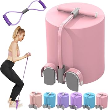 Multifunctional Pedal Puller Resistance Rope, 4/6-Tube Elastic Yoga Pedal Puller Resistance Band, Tension Rope Fitness Equipment for Abdomen, Arm Exercise