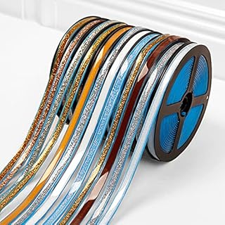 6m/Roll Ceramic Tile Mildewproof Gap Tape, Waterproof Self-Adhesive Sealing Decorative Corner Side Edge Tape Strip for Kitchen Bathroom Tub Shower Floor Wall Edge (15mmx6m,Silver)
