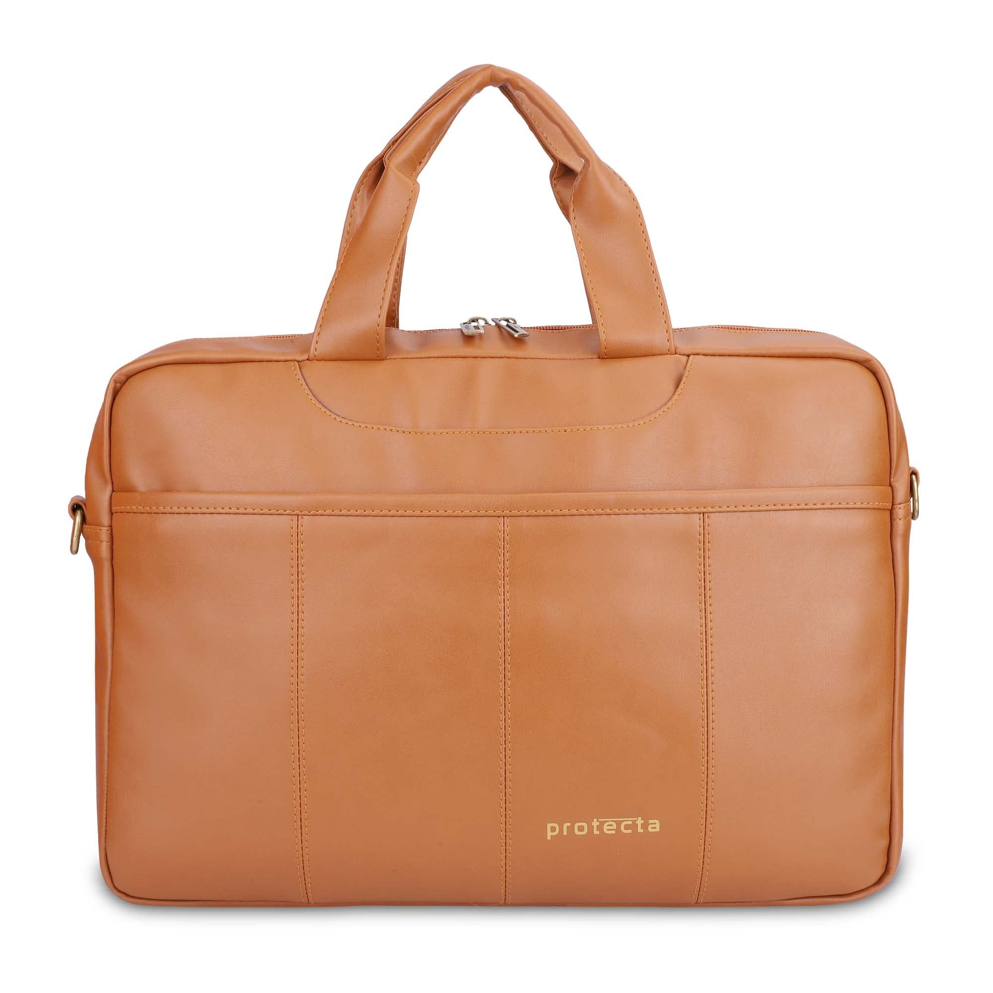 Protecta Terra Firma Office Shoulder Laptop Bag Briefcase for Laptop With Screen Sizes Up to 15.6 Inches - Tan (B09X1T35TH) Amazon Price History, Amazon Price Tracker