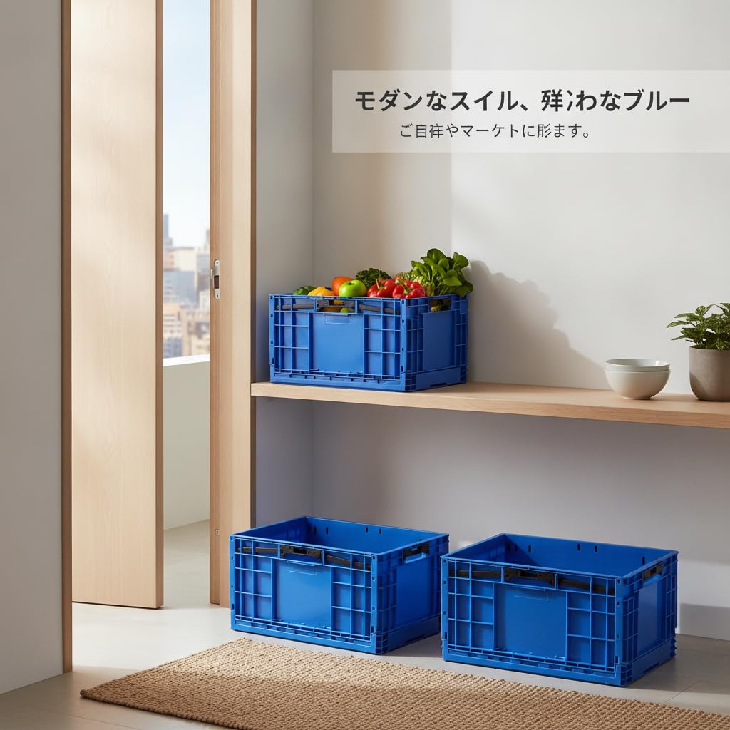 Cassa Pieghevole in Plastica, color to 1, 600 * 400 * 175 mm