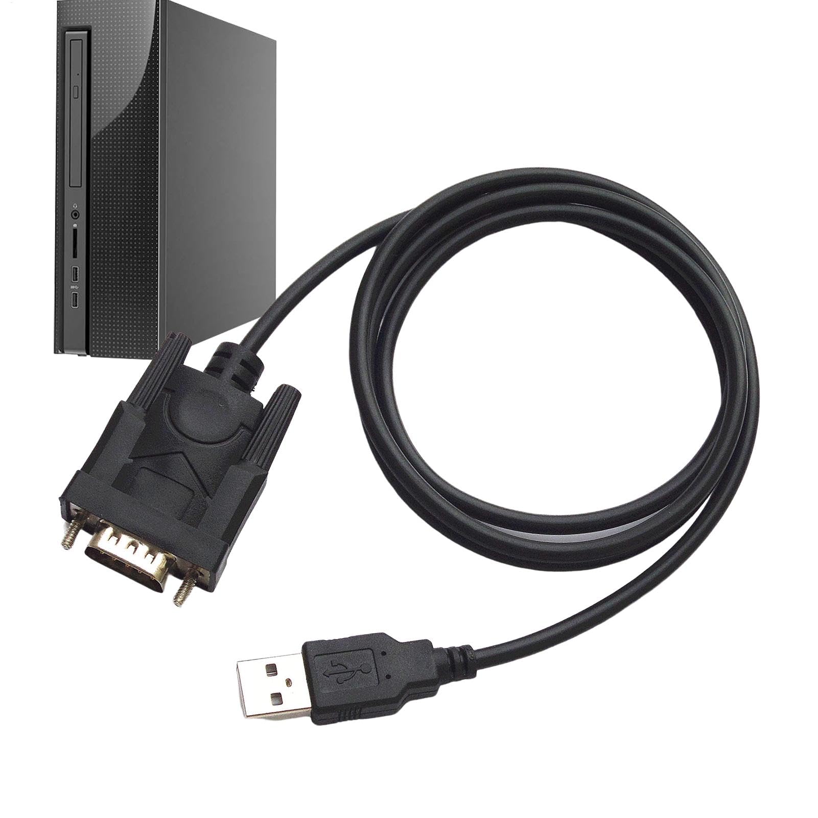 Cavo Convertitore RS232 USB - Adattatore Seriale DB9 9 Pin | Connettore Femmina, Compatibile con Stampanti e PC, Chipset Prolific ad Alte Prestazioni per Informatica ad Alte Prestazioni