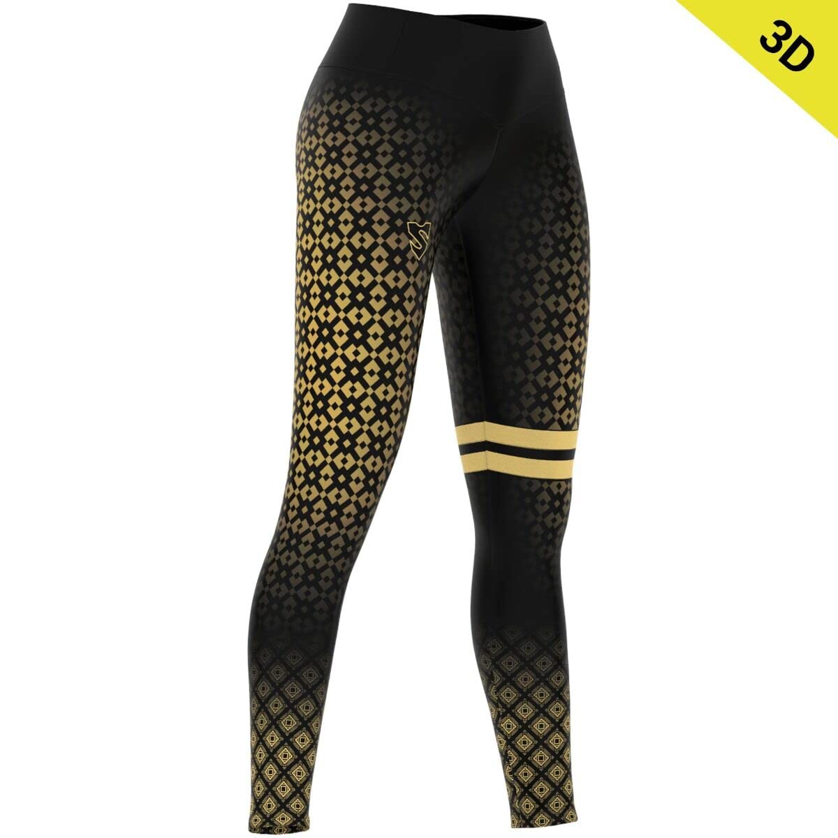 SMMASH Leggins 3D Sportivi Lungo da Donna a Vita Alta | Yoga Pants | Traspirante e Leggero Pantaloni Palestra Donna | Tecnologia DESIGN360 | Eccezionale profondità di Colore