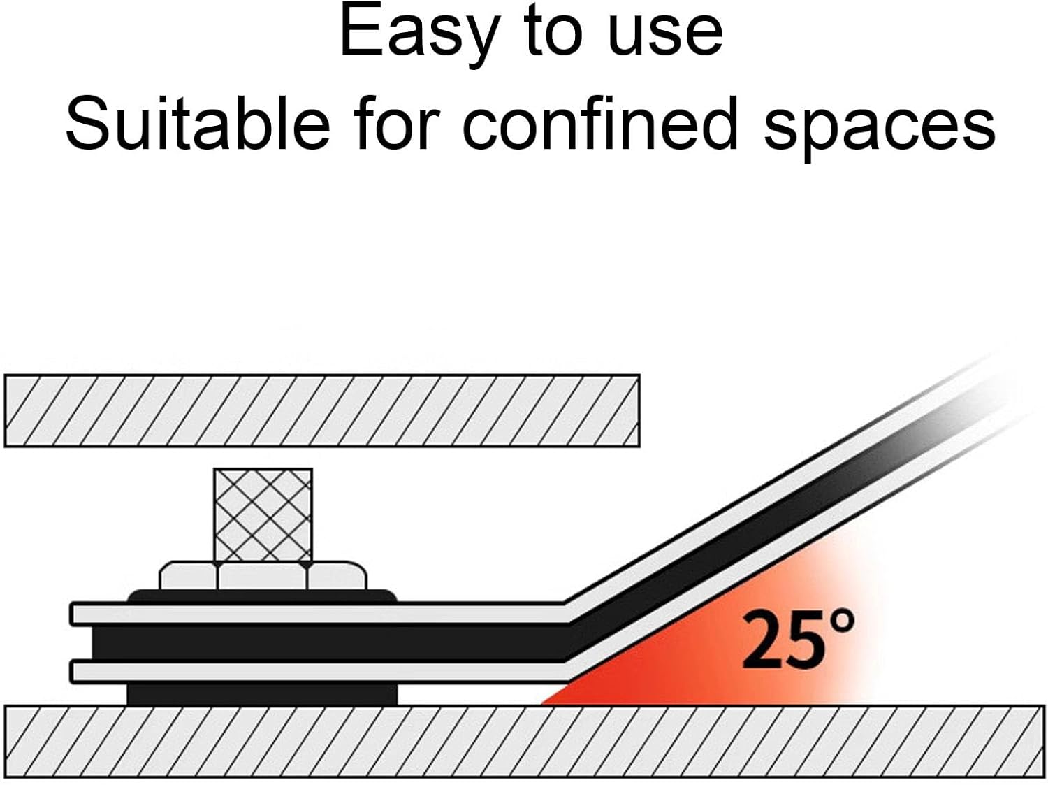 Fafeicy 5PCS Ratcheting Wrench Set, Dual End Open and Flexible Head Design with 5 Swing Arc, for Brake Fuel and AC Line Nuts 10mm 11mm 13mm 14mm 17mm