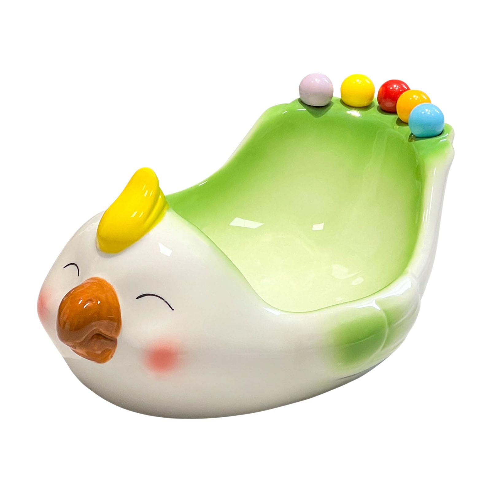 Elnwnnkc Decorative Feathered Theme Serving Platter Made From Strong Ceramic Includes Practical Tools Multipurpose Ceramic Tray
