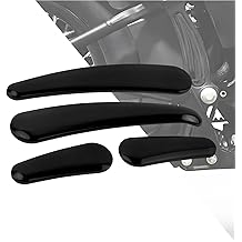 HDBUBALUS Motorcycle Curved Swingarm Frame Insert Set Fit for Harley Softail CVO Fat Boy Slim Deluxe FLSTF FLS FLSTN 2008-2017 4Pcs (Black)