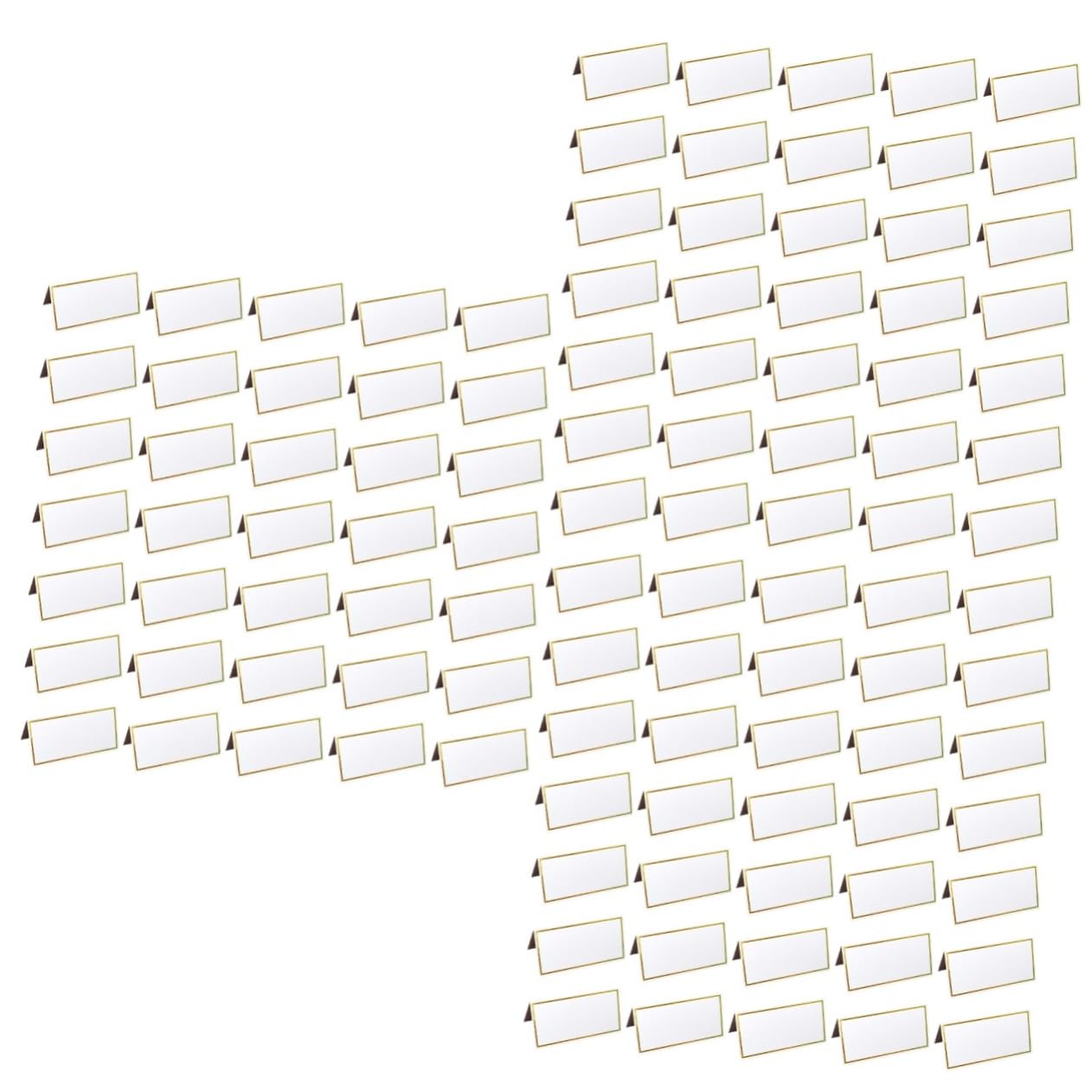 Zerodeko 150pezzi Cartellini Segnaposto Eleganti Per Matrimoni e Feste Bigliettini Decorativi Con Dorato Accessori Per Tavola Per Eventi Speciali e Celebrazioni