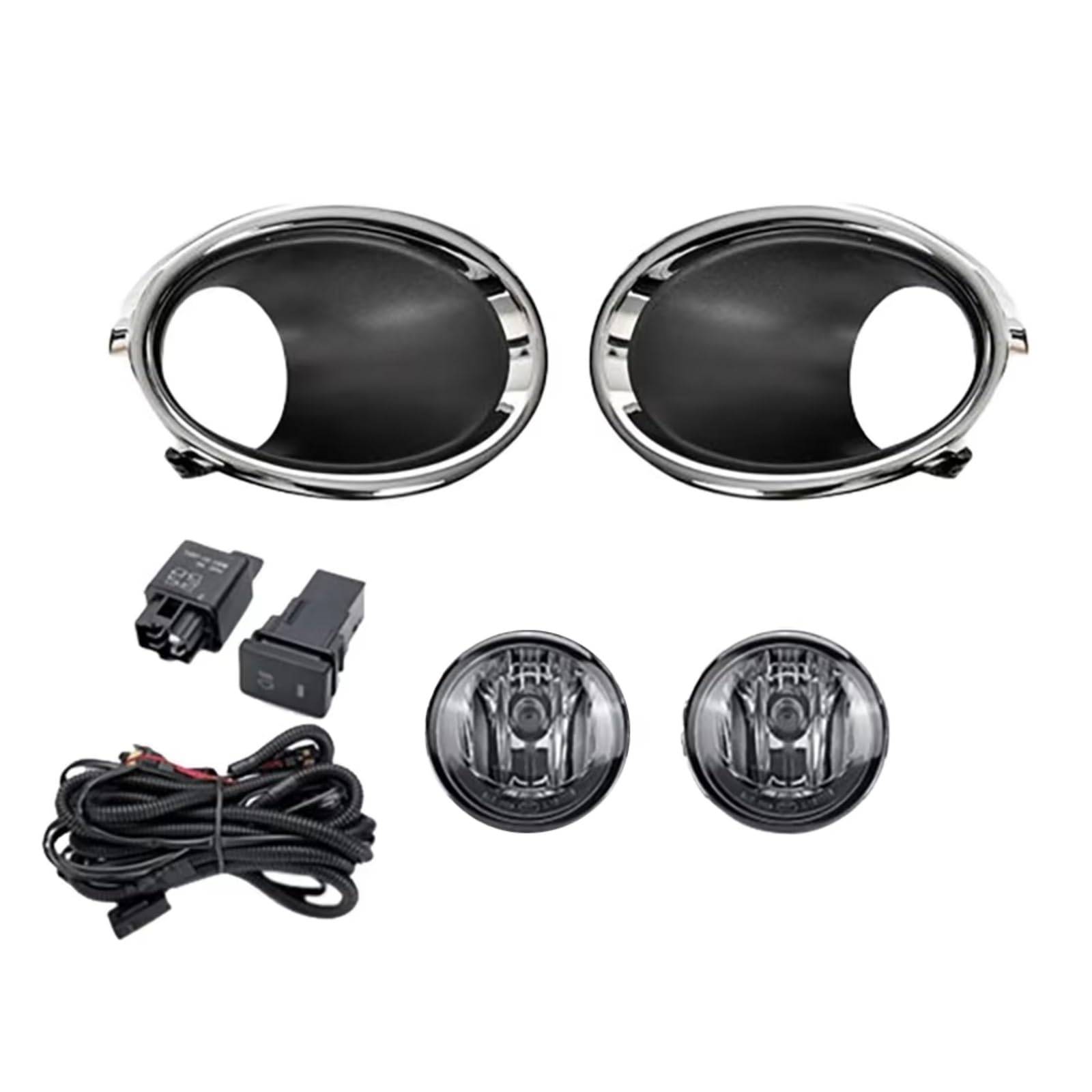 Compatible With For Qashqai J11 For Rogue 2015 2016 2017 Car Halogen Fog Light Headlight Bumper Fog Lamp Assembly With Switch Cover Front Foglight Assembly