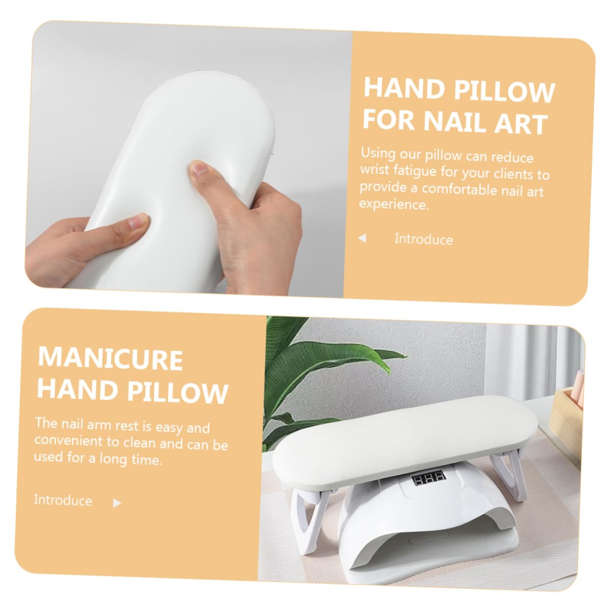 Adjustable Nail Arm Rest Cushion for Manicure Soft Hand Pillow Support for Nail Art Stable and Clean Wrist Rest Suitable for Salon and Home Use Chic Milk White Design