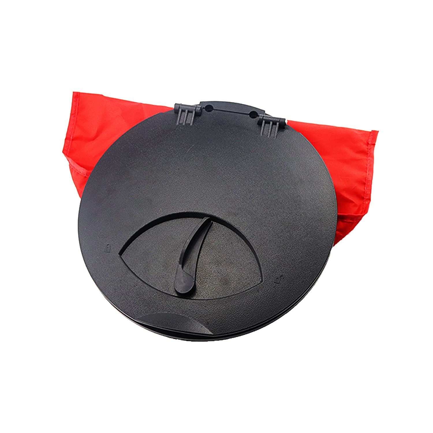 Kit de escotilla de 9 pulgadas, escotilla de cubierta con bolsa impermeable y cierres para kayak, barco, aparejo de pesca (negro)