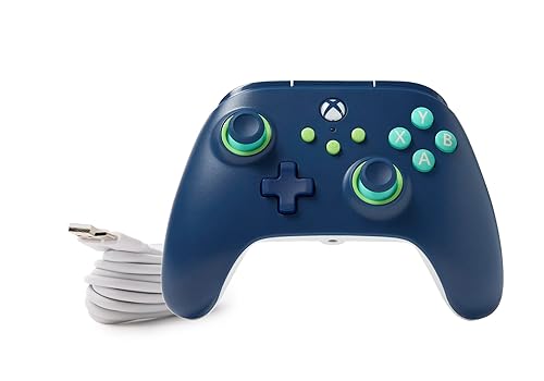 Vista 8 de PowerA Wired Controller for Xbox Series X S - Mariner Blue, gamepad, video game/gaming controller, works with Xbox One, Officially Licensed